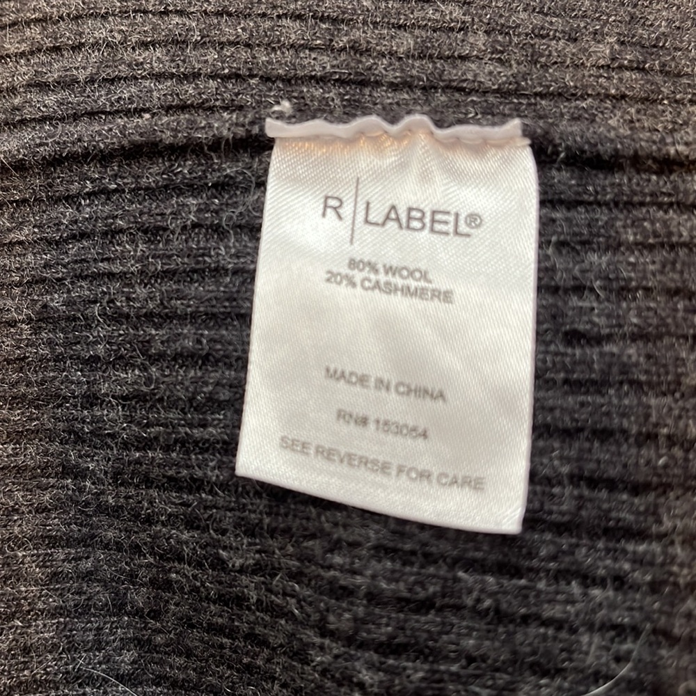 R Label Wool And Cashmere Open Front Cardigan Siz… - image 5